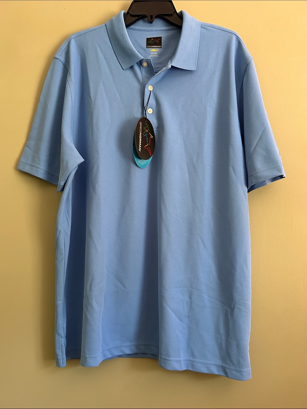 Greg Norman Collection Light Blue Polo Shirt - Short Sleeve